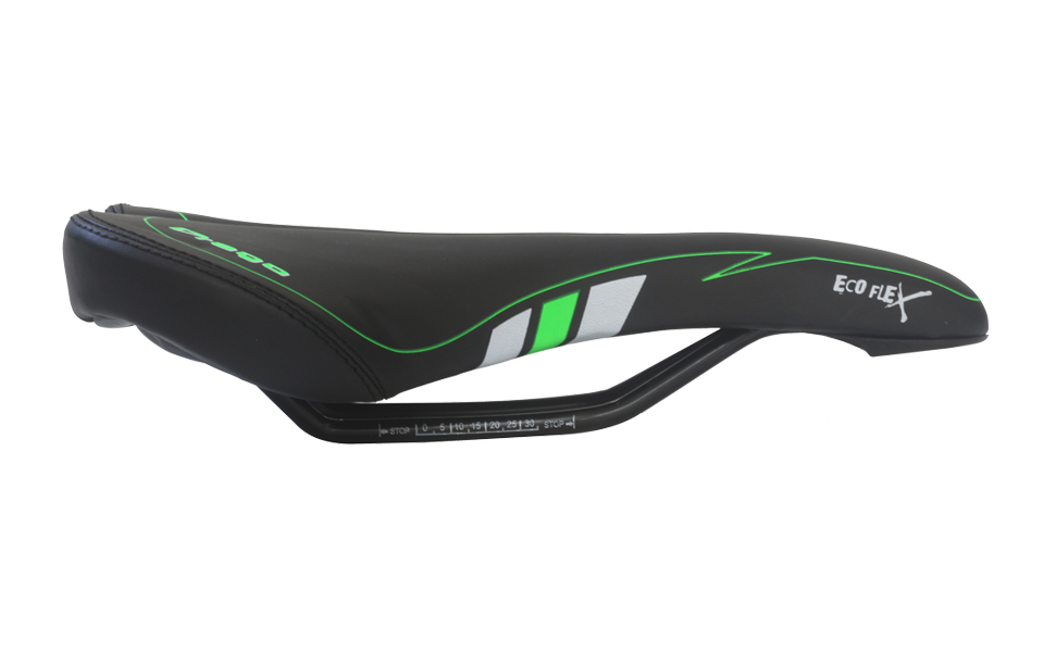 SELIM ECO FLEX DRAGO MTB 270X145MM PRETO/VERDE