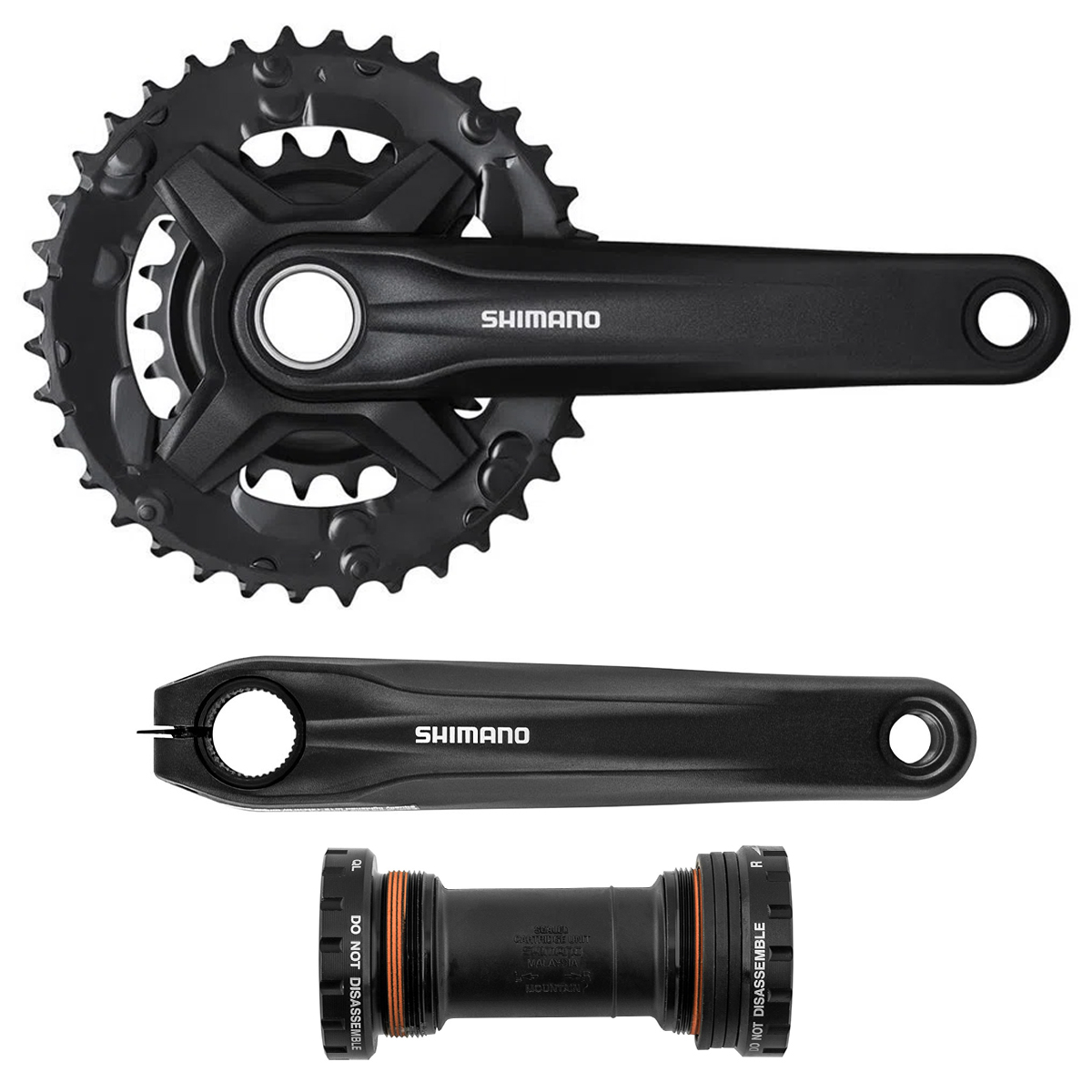 PEDIVELA SHIMANO ALTUS FC-MT210 36/22T DUPLO 175MM