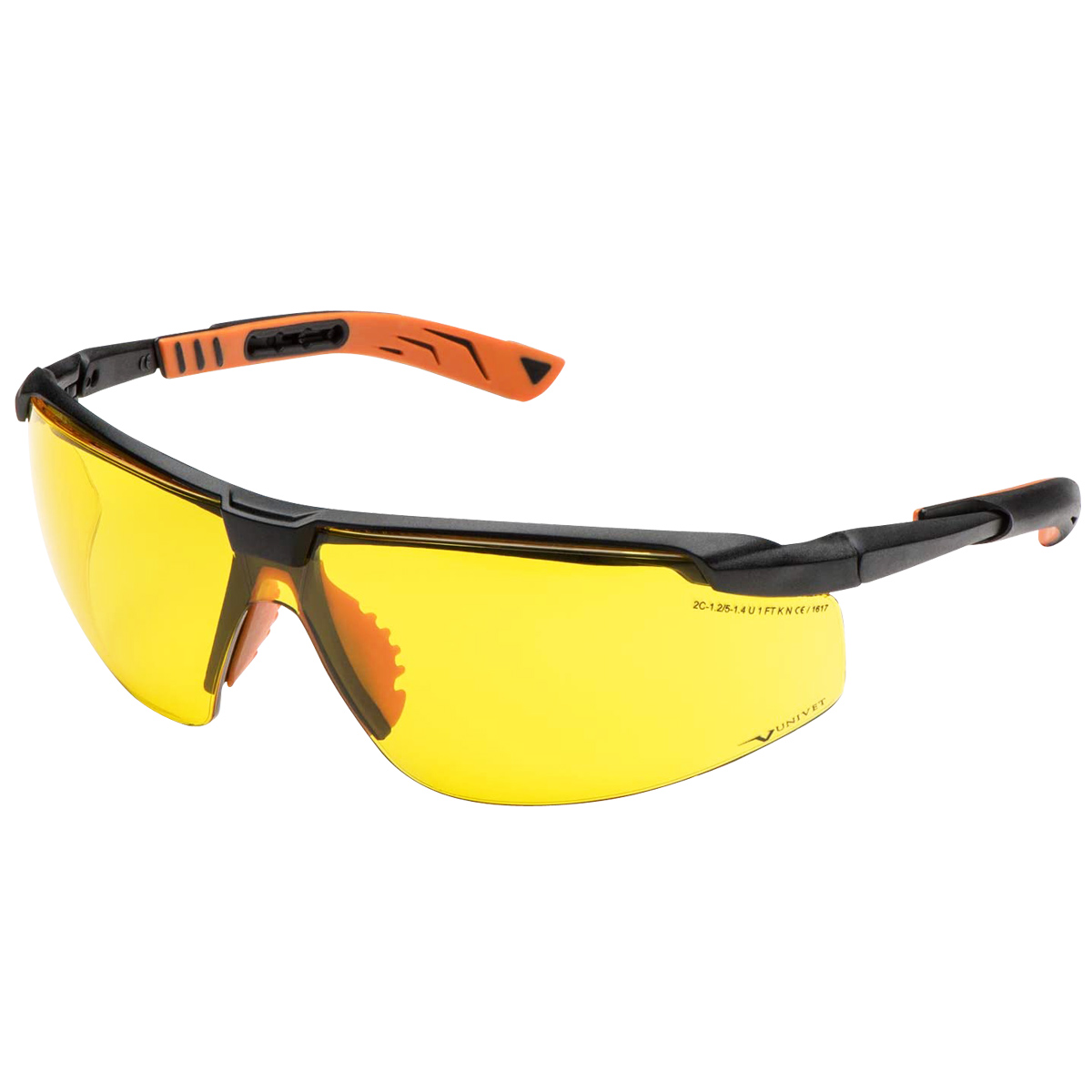 ÓCULOS ESPORTIVO UNIVET 5X8 UV400 AMARELO