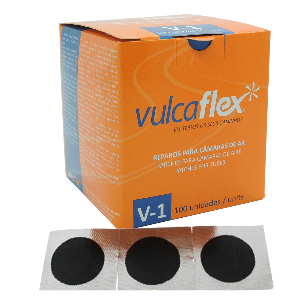 REPARO A FRIO VULCAFLEX BLACK V-1 - 100 REPAROS