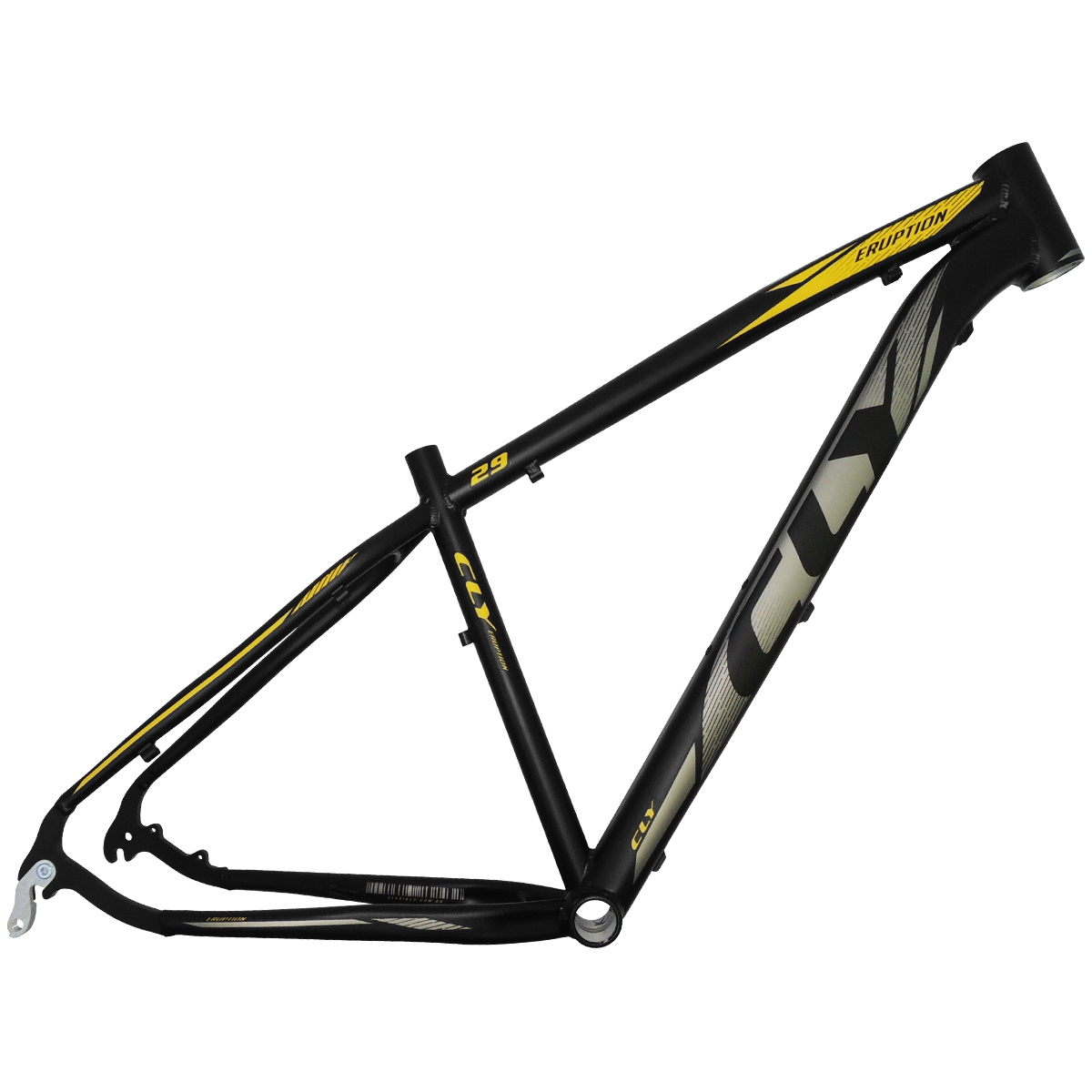 QUADRO CLY ERUPTION XL 29X17 PTO/CINZA/AMARELO