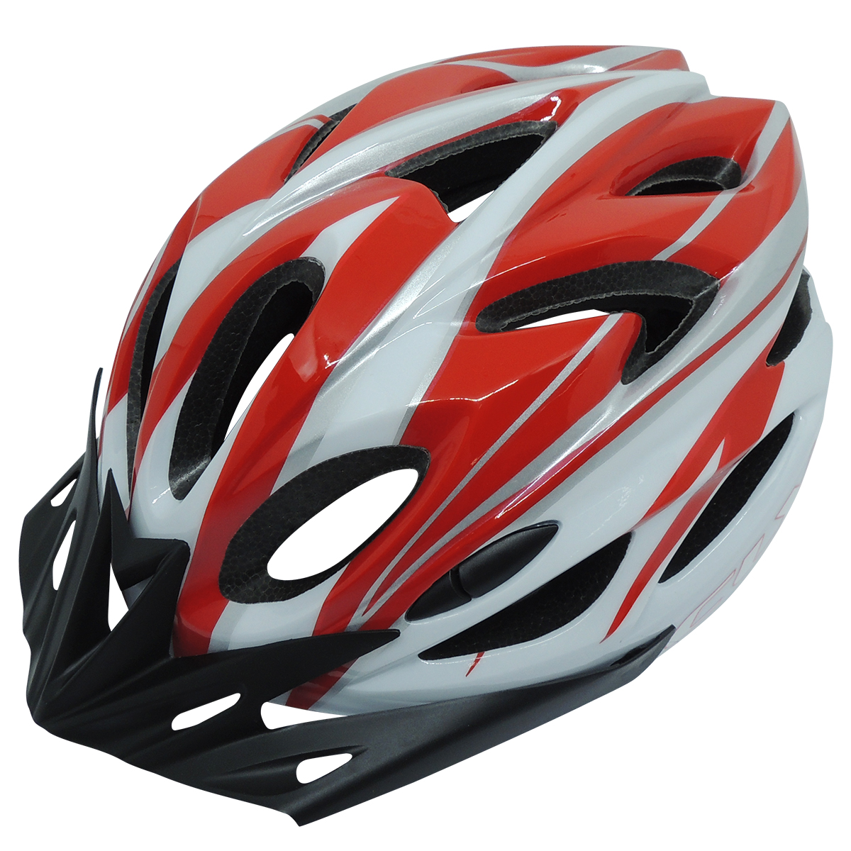 CAPACETE CLY MTB/URBAN TAMANHO L BRANCO/VERMELHO