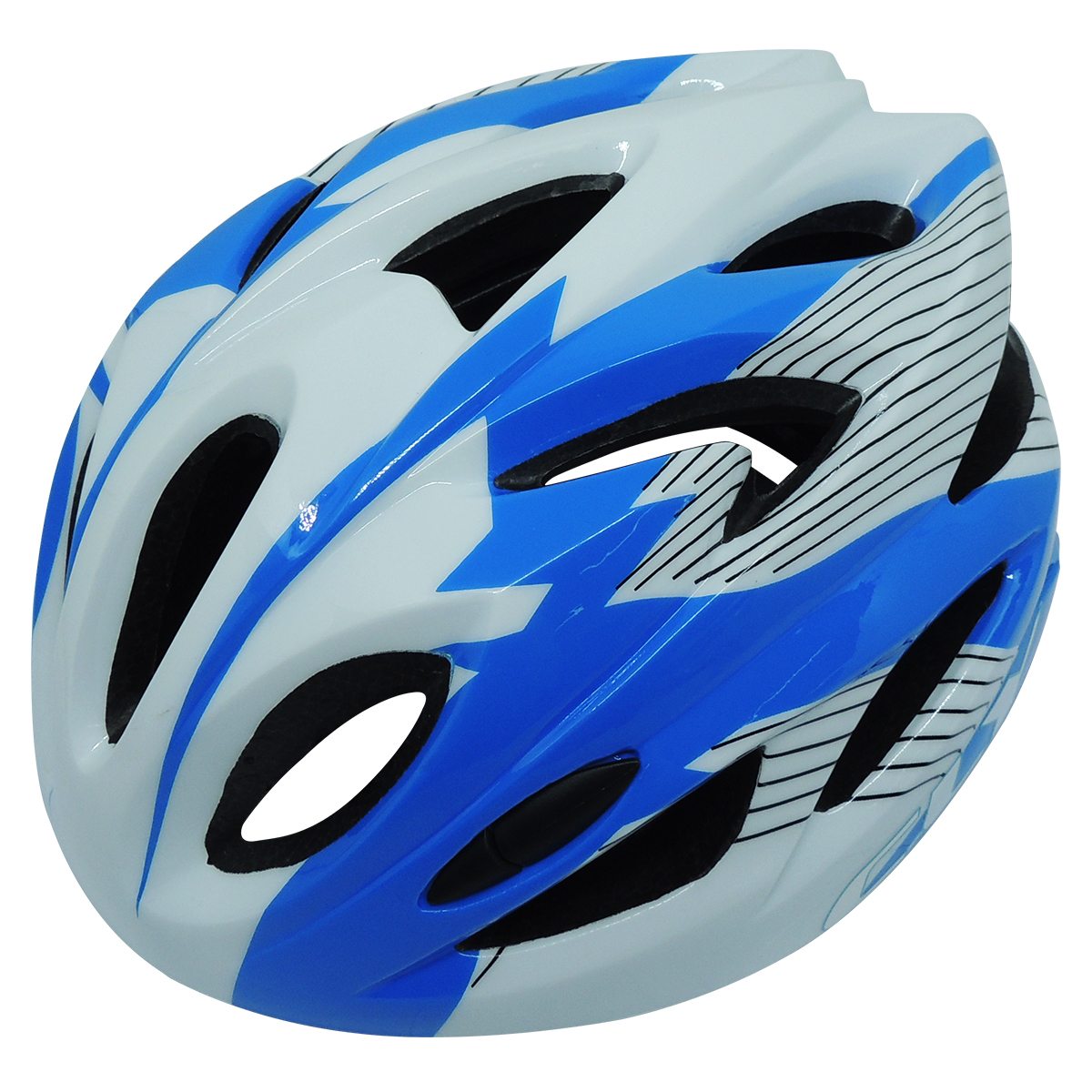 CAPACETE CLY JUVENIL MTB/URBAN TAMANHO M BCO/AZUL