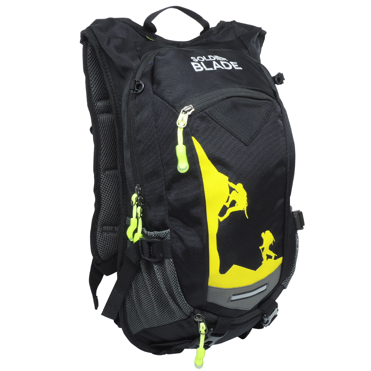 MOCHILA HIDRATAÇÃO SOLDIER BLADE PTO/DET AMARELO